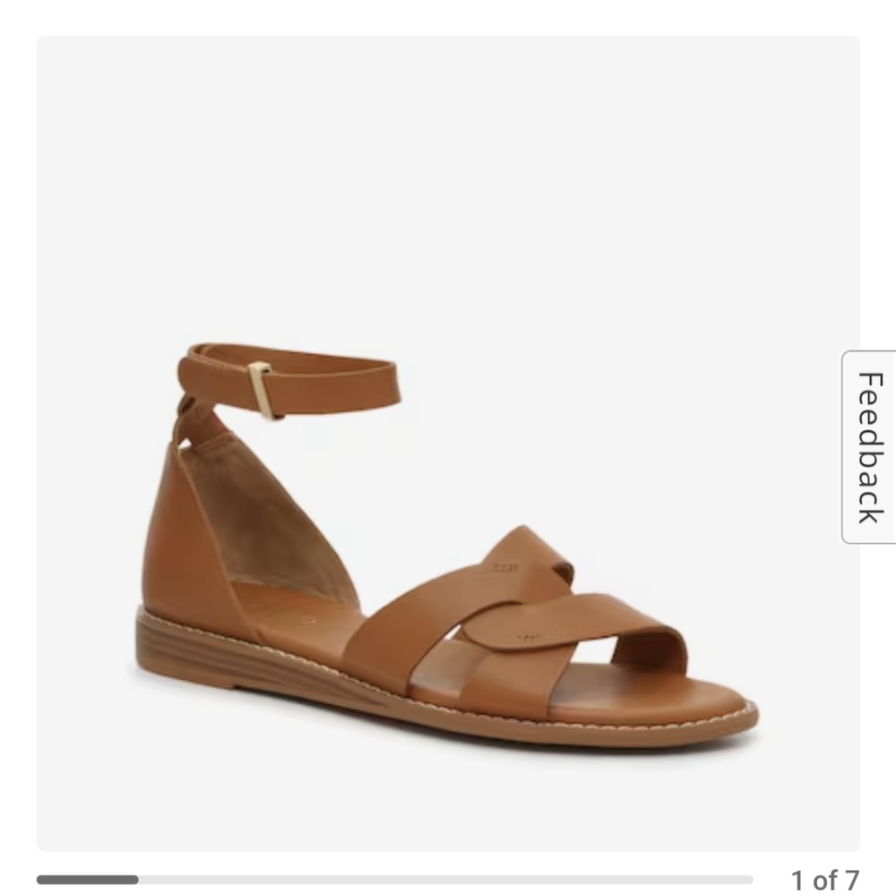 Franco Sarto Glora Sandals, Tan, Size 6